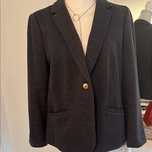 Talbots Blue Blazer Classic Professional Suit Jacket